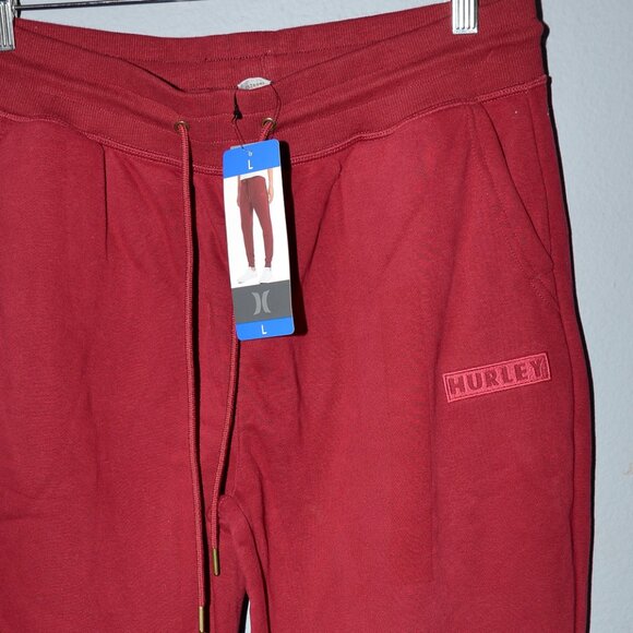Hurley Men’s Fleece Jogger -RED- NWT - Picture 5 of 6